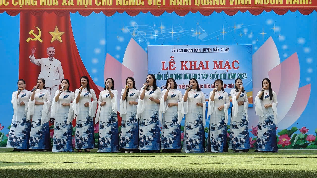 Tổ chức đăng cai tuần lễ học tập suốt đời cấp huyện năm 2024.